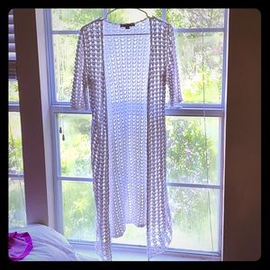 Crochet duster sweater